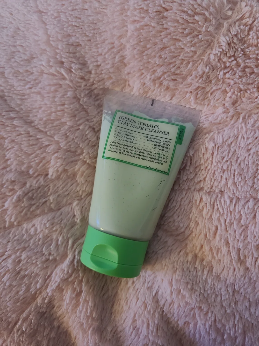 FULLY Green Tomato Pore Clay Mask Cleanser for Deep Cleansing, 4.05 fl oz  Clay